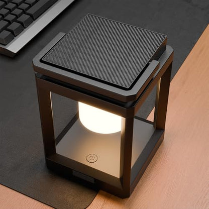 Outdoor Table Lamp, 3-Level Brightness LED Solar Table Lamp, Solar Lanterns Outdoor Waterproof Hanging for Patio Walking Reading Camping
