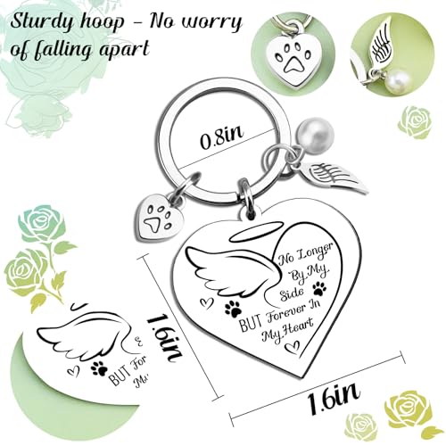 Dog Memorial Gifts for Loss of Dog Sympathy Gift for Pet Loss | Dog Remembrance Gift Dogs Keychain Pet Loss Sympathy Gifts