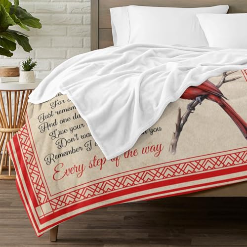 Personalized Memorial Blankets with Photos, in Memory of Loved One Gifts, Sympathy Bereavement Cardinal Blanket for Loss of Mom Dad Grandma Husband Son Daughter - color: New Arrivals-1