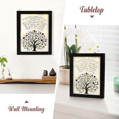 Memorial Gifts LED Shadow Box Sympathy Gift Condolences Grief Family Tree - size: Family Tree