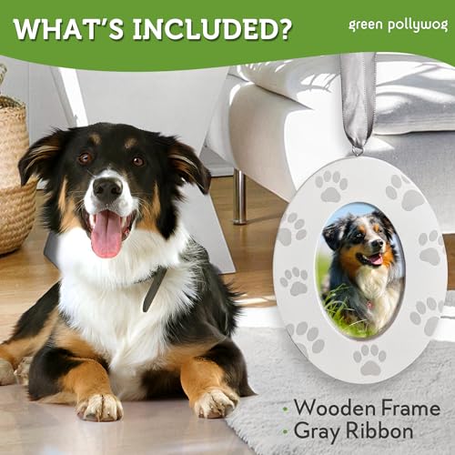 Green Pollywog Screenprinted Paw Print DIY Frame Ornament - style: Screenprinted Paw Picture Frame
