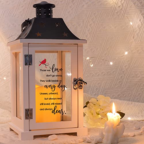 Memorial Lantern, Unique Sympathy Memorial Gifts for Loss of Loved One, Mother, Father, Husband, Bereavement Gift Ideas, Condolences Funeral Gifts, Remembrance Gifts - Those We Love Don't Go Away