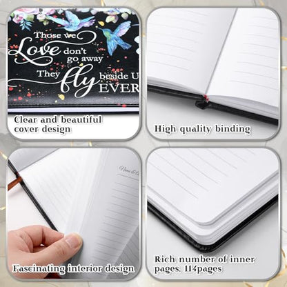 Yingzhao Memorial Funeral Guest Book with Pen 144 Pages Cardinal Funeral Guest Sign in Book for Memorial Service Celebration of Life Party Supplies in Loving Memory(Hummingbird) - style: Hummingbird