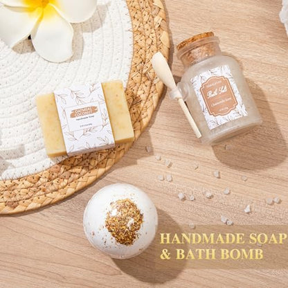 Get Well Gifts for Women Self Care Gifts Basket - Relaxing Spa Care Package After Surgery Feel Better Sympathy Mothersday Birthday Gift for Her Mom Sister Friend Wife (Beige) - color: Beige