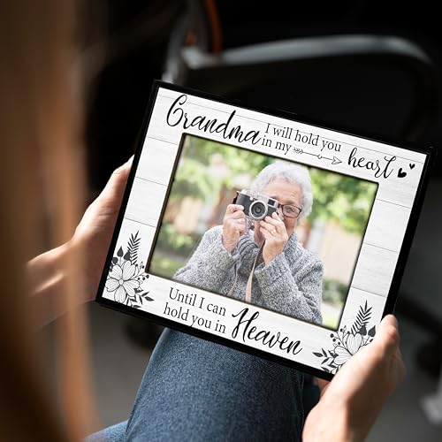 Grandma Picture Frame, Memorial Gifts for Loss of Grandma, Grandmother Sympathy Gifts, 4x6 Bereavement Photo Frame for Tabletop Display Photo Insert - L03 - style: loss of grandma 2