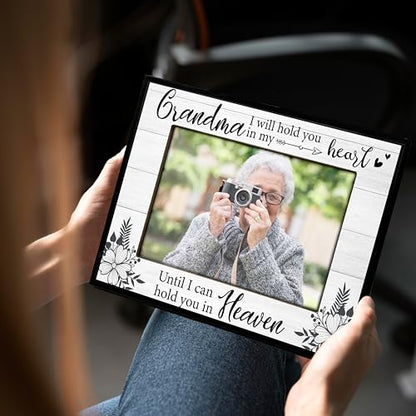 Grandma Picture Frame, Memorial Gifts for Loss of Grandma, Grandmother Sympathy Gifts, 4x6 Bereavement Photo Frame for Tabletop Display Photo Insert - L03 - style: loss of grandma 2