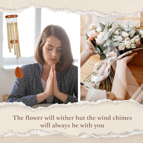 Aurahouse Christian Gifts for Women Men, Bible Verse Wind Chimes | Religious Gifts for Women or Men, Baptism Gift, Inspirational Spiritual Gift for Women Mom Sister Friends Coworkers - size: 25.5 in