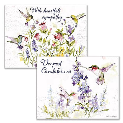 Lang, Hummingbird Sympathy Assorted Boxed Note Cards