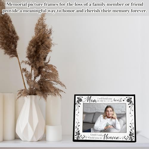 Memorial Picture Frame, Sympathy Gifts for Loss of Mother, Remembrance Gift for Mom Passing Away In Loving Memorial Frame for Tabletop Display Photo Insert - L05 - style: loss of mom 2