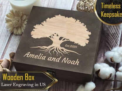 Custom-Crafted Tree of Life Memory Gifts with Name Engraving - Unique Personalized Memorial & Sympathy Present