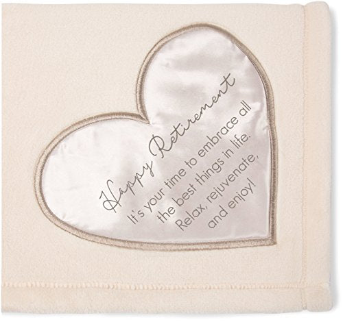 Pavilion Gift Company Soft Happy Retirement Warm Royal Plush Throw Blanket 50"x60" - style: Happy Retirement