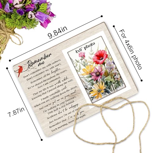 Memorial Gifts Picture Frame,Sympathy Gifts for Loss of Mom Remembrance Memorial Picture Frame, Memory of Mother, Father, Grandma, Memorial Frames for Loved One, Fits 4x6 Inches 12P142