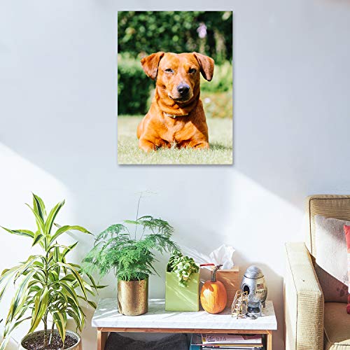 Personalized Photo to Canvas Print - Canvas Prints With Your Photos on Custom Wall Art for Bedroom, Living Room, Wedding Baby Pet Family Picture Framed Wall Art (12" W x 16" H) - size: 12"L x 16"W