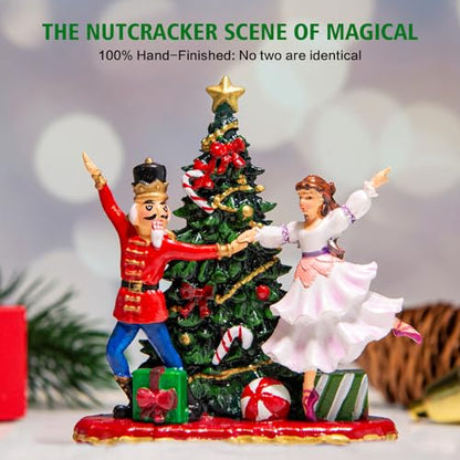 Christmas Snow Globes Lantern with The Nutcracker Music, Nutcracker Snow Globe with Swirling Glitter Effects, USB/Battery Powered with 6-Hour Timer, Christmas Decorations - color: Nutcracker