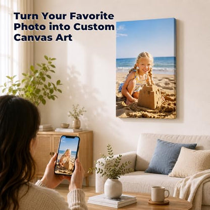 Personalized Custom Canvas Prints Photo on Canvas Wall Art Framed 10x10 | create canvas from photo canvas prints with your photos custom photo personalized wall photos custom picture photo gift - color: Artist Wrapped Canvas, size: 10"L x 10"W
