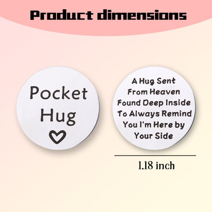 Pocket Hug from Heaven Memorial Gifts for Loss of Mom Dad Sympathy Gifts for Loss of Grandparents Condolence Gifts