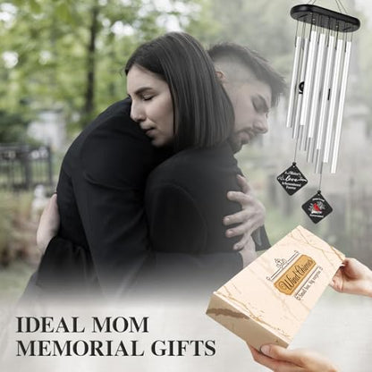 SteadStyle Memorial Gifts for Loss of Mom, Cardinal Memorial Wind Chimes | Sympathy Bereavement Gifts for Loss of Mother, Loss of Mom Sympathy Gifts, In Memory of Mom, Memorial Wind Chime Garden Patio