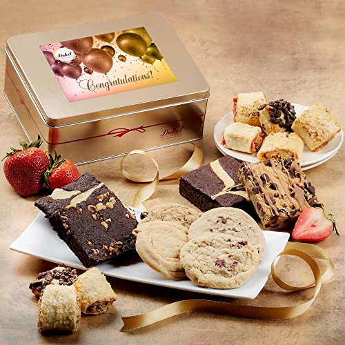 Baby Congratulations Gift Basket Gift Baskets, Gourmet Food Gifts, Cookies Gift Baskets for Women, Mom, Dad, Friend, Son, Daughter, Sister, Co-worker by Dulcet Gift Baskets - style: Congratulations