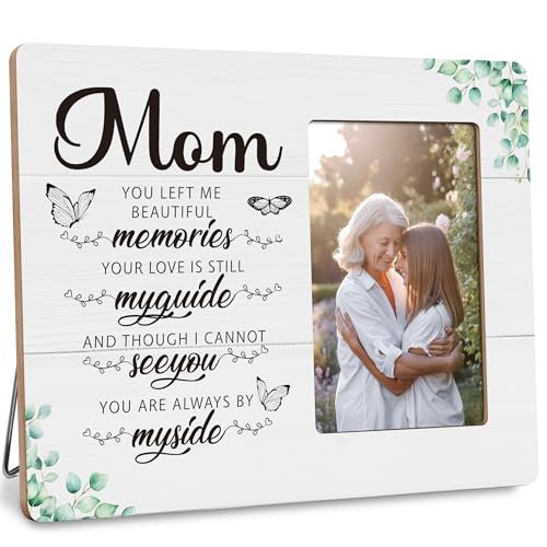 Memorial Gifts for Loss of Mom, Sympathy Gift for Mother, In Loving Memory Picture Frame, Fits 4x6 Photo - color: Green