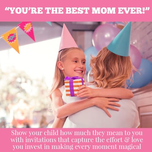 Amanda Creation Outer Space Second Birthday Party Invites - Two The Moon Invitations for Boys, 20 5x7 Double Sided Fill-In Cards with Twenty White Envelopes Kids Party Supplies - style: Two The Moon
