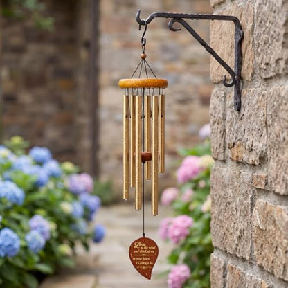 Wind Chimes for Outside, 32" Wooden Sympathy Wind Chimes Memorial Wind Chime for Loss of Loved One Mother Father, Sympathy Gift Home Decor Outdoor Garden Patio