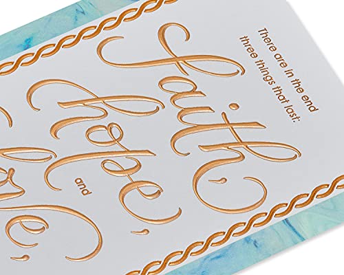 American Greetings Sympathy Card for Loss (Praying That God Will Comfort Your Heart) - color: Faith, Hope, and Love