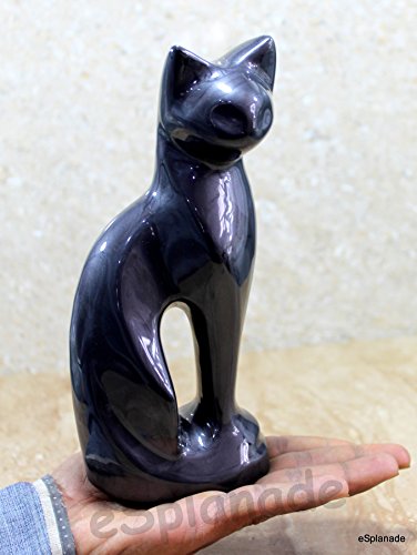 eSplanade- Cat kitten shape cremation urn | Memorial Funeral Burial full-size urn for ashes| Size - 9 inches.