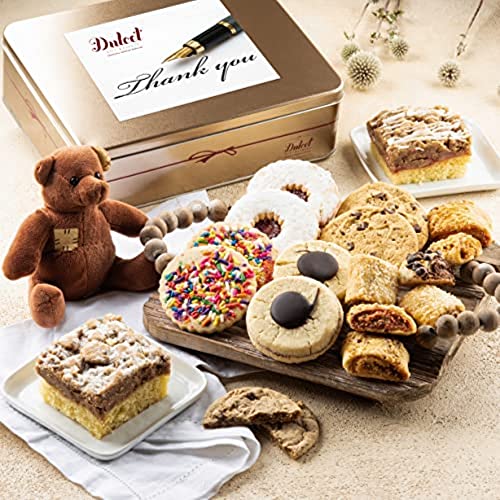 Thank You Basket Gourmet Food Gift Baskets, Thank You Gift Baskets for Women, Friend, College, Couples, Husband, Wife, Co-workers, Him & Her By Dulcet Gift Baskets - style: Thank You