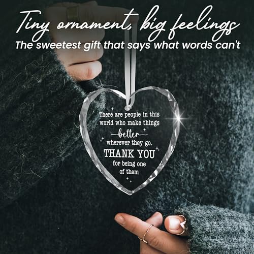 TEEZWONDER Thank You Gifts for Women Men - Glass Christmas Ornaments 2026 - color: There Are People