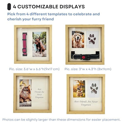 OtterPets Paw Print Kit for Dogs 9x9, 4 customizable displays (Natural) - color: Natural