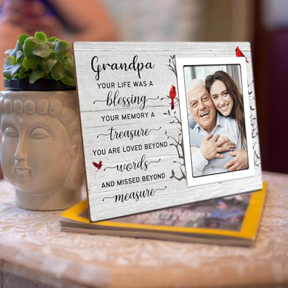 SteadStyle Grandpa Memorial Gifts, Memorial Picture Frame 10x8 In - style: Grandpa