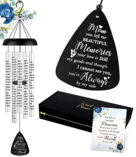 Fabuday 32'' Sympathy Wind Chimes Memorial Gift for Loss of Mother Mom Mama | Bereavement Gifts in Memory of a Loved One, Windchimes Outdoors Grief Condolence Remembrance Deep Tone Unique - size: 32 inches