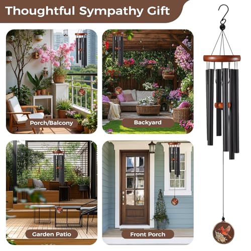 Memorial Wind Chimes for Outside,36 Inch Sympathy Wind Chime Memory