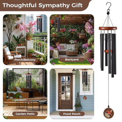 Memorial Wind Chimes for Outside,36 Inch Sympathy Wind Chime Memory