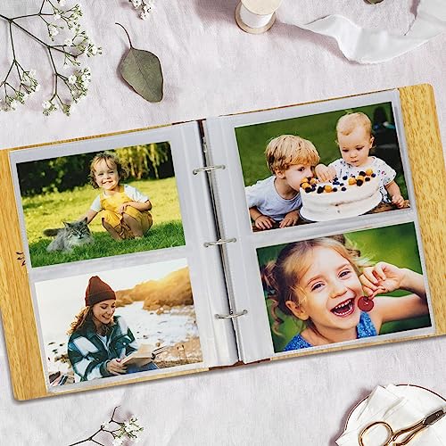 4x6 Photo Album Small Holds 200 Pictures Life Tree 4x6 Family Memory Book Photo Album, Grandma Gifts Mothers Day Gift for Mom from Daughter Son - size: 4x6inch