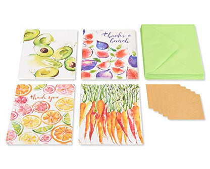 Papyrus Thank You Cards with Envelopes, Fruits and Vegetables (20-Count) - color: Fruits and Vegetables