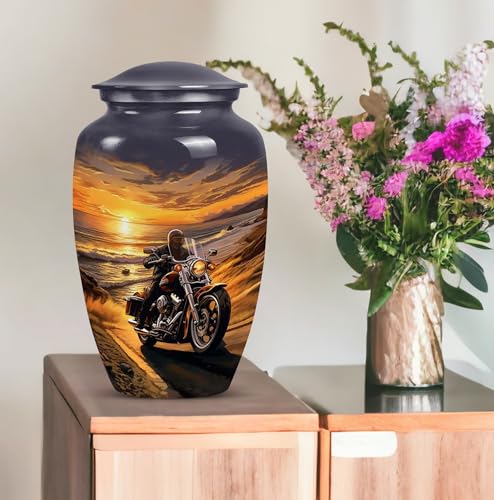 Motorcycle Urn - Cremation Urns for Human Ashes Adult Man & Women -10" - size: CLS-10 Inch, 1 Pc