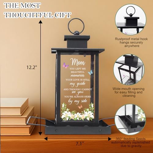 Memorial Bird Feeder for Loss of Mom - Sympathy Bereavement Gifts for Loss of Mother Remembrance Funeral Condolence Gifts Thoughtful Sorry for Your Loss Gifts for Loss of Loved One