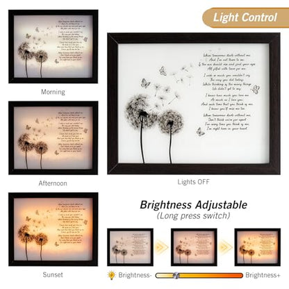 Sympathy Gift LED Memorial Shadow Box Memorial Gifts for Loss of Loved One Mother Mom Dad Father, in Memory of Loved One Gifts - size: A Letter From Heaven
