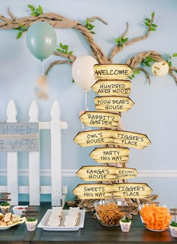 Baby Shower Decorations 11PCS Arrow Party Signs Birthday Decor Double Sided Sign for Oh Baby Party
