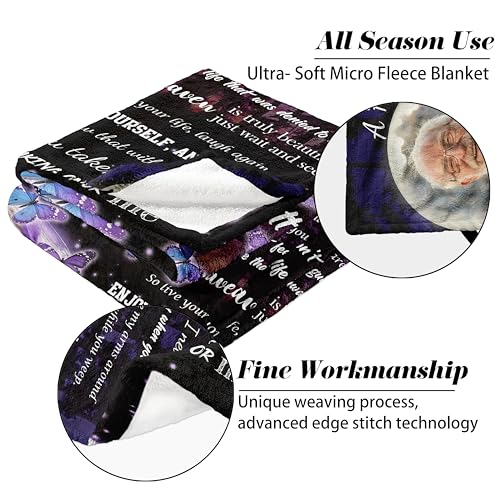 Vsmoedb Custom Memorial Blanket with Pictures for Loss of Loved One - color: Select13