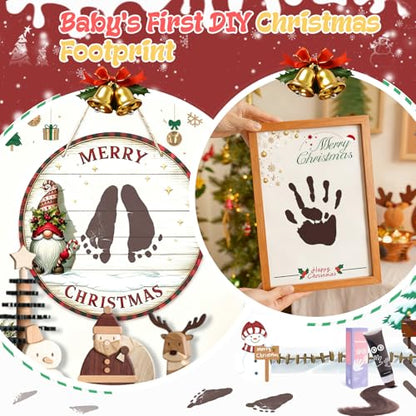 Nabance 2.54 fl oz Brown Baby Hand and Footprint Friendly Paint, Dog Cat Paw Print Safe Paint, Non-Toxic Acid-Free, Safe Gentle for Home School Christmas New Year DIY Keepsake Stamp - color: Brown