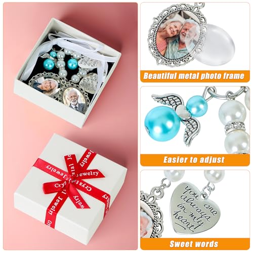 Wedding Bouquet Photo Charms Bridal Lacy Oval Bridal Charm You are Always in My Heart DIY Bouquet Picture Charm - style: One photo style