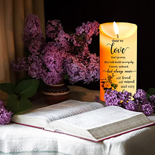 Gerrii Flameless Cardinal Memorial Sympathy Candle LED Battery,Bright Style - style: Bright Style
