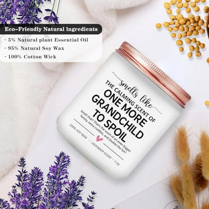 Pregnancy Announcement for Grandparents - Baby Announcements Ideas - Pregnancy Reveal to Parents - Grandma and Grandpa Expecting Announcement - Baby Shower Gifts - Lavender Scented Candle - color: Baby Announcement Gift