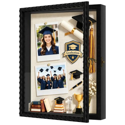 Love-KANKEI Deep Shadow Box Frame 11x14,Solid Wood Beaded Edge Frame,Black - color: Black, size: 11x14