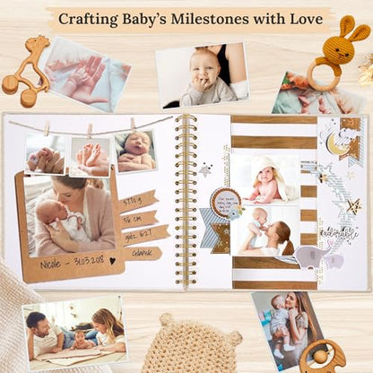 10"x10" Scrapbook Photo Album Linen Cover 20 Sheets 40 Pages White Paper - color: Grey, size: 10 Inch 40 Pages