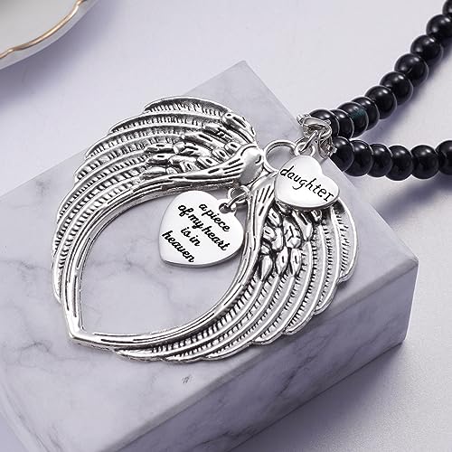 Memorial Car Charm Loss of Daughter Sympathy Gift Daughter Remembrance Rear View Mirror Hang Accessories Guardian Angel Grieving Funeral Gift Bereavement Condolence Keepsake - style: Daughter