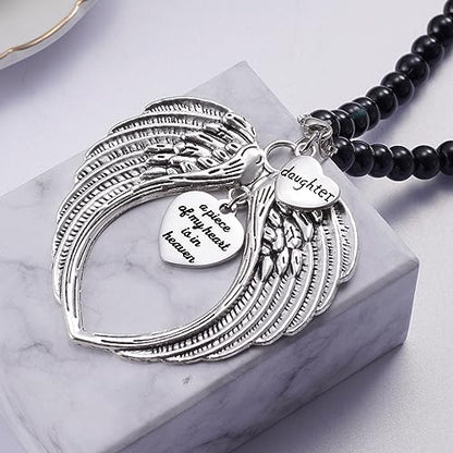 Memorial Car Charm Loss of Daughter Sympathy Gift Daughter Remembrance Rear View Mirror Hang Accessories Guardian Angel Grieving Funeral Gift Bereavement Condolence Keepsake - style: Daughter