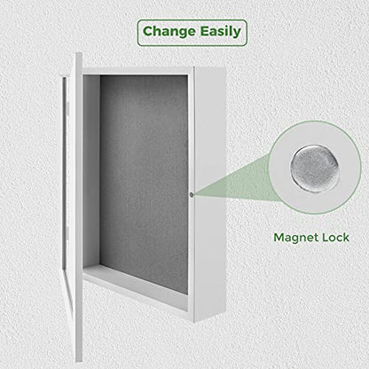 Frametory 11x14 Shadow Box Frame Display Case, 2-inch Depth (White) - color: White, size: 11x14(1 Set)